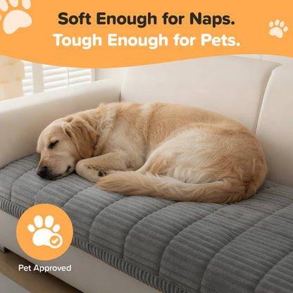 PawLounge™ Plush Pet Couch Cover