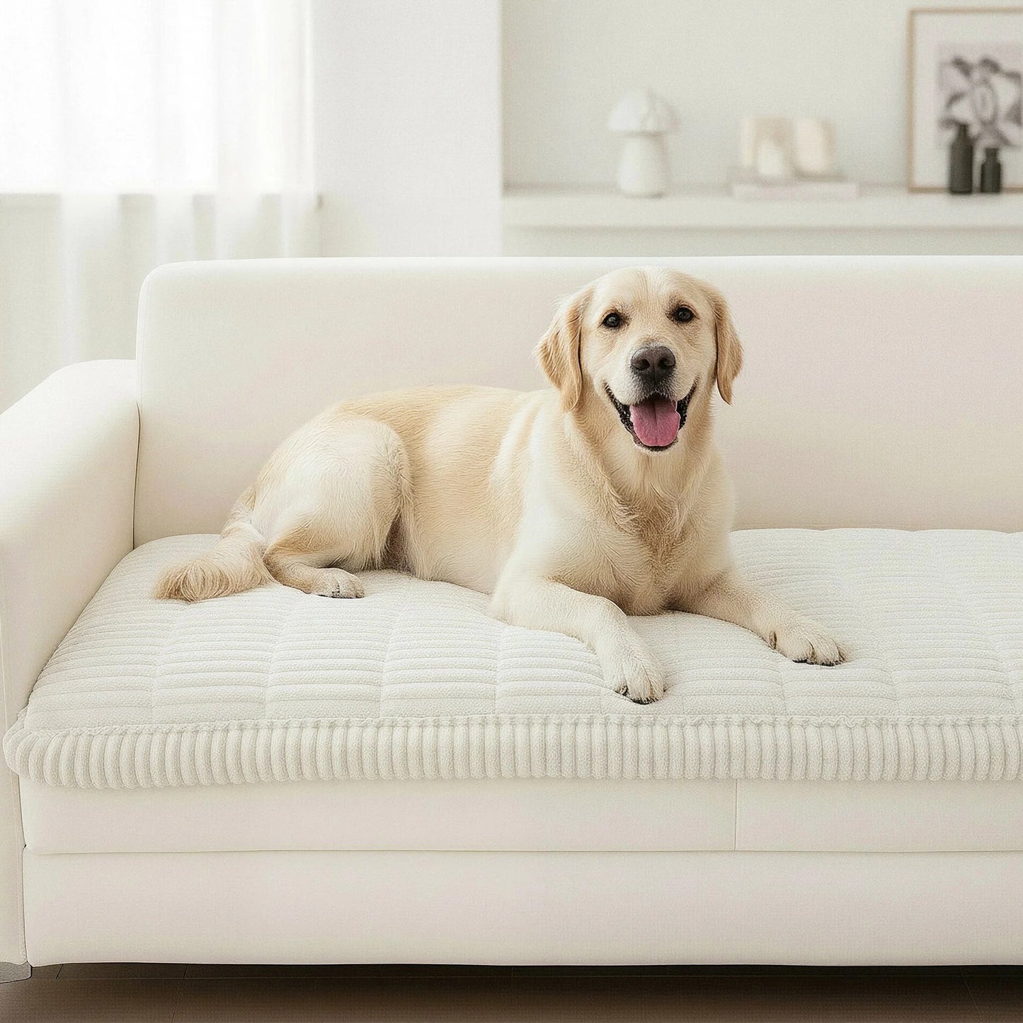 PawLounge™ Plush Pet Couch Cover