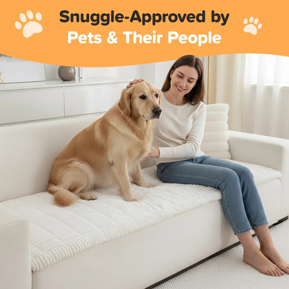 PawLounge™ Plush Pet Couch Cover